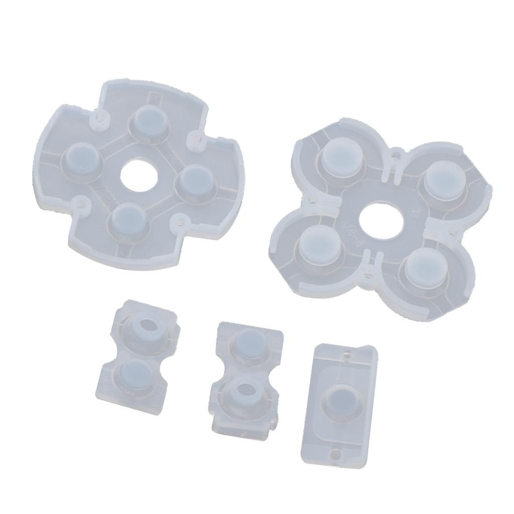 Replacement Rubber Conductive Button Pad Kit Suitable For PS4