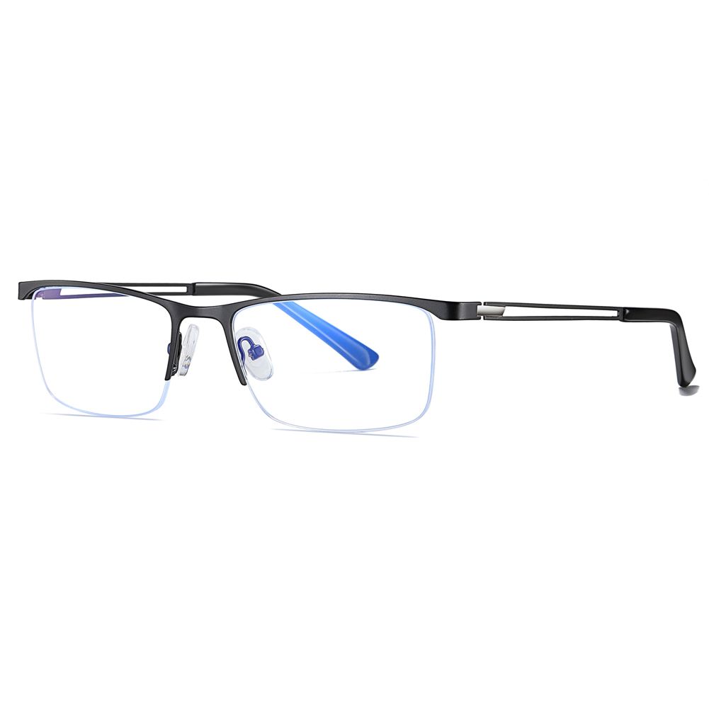 Half Rimless Metal Frame Mens Anti-blue Ray Computer Glasses