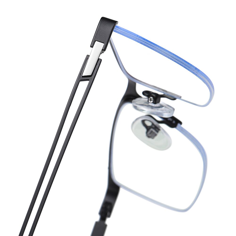 Half Rimless Metal Frame Mens Anti-blue Ray Computer Glasses