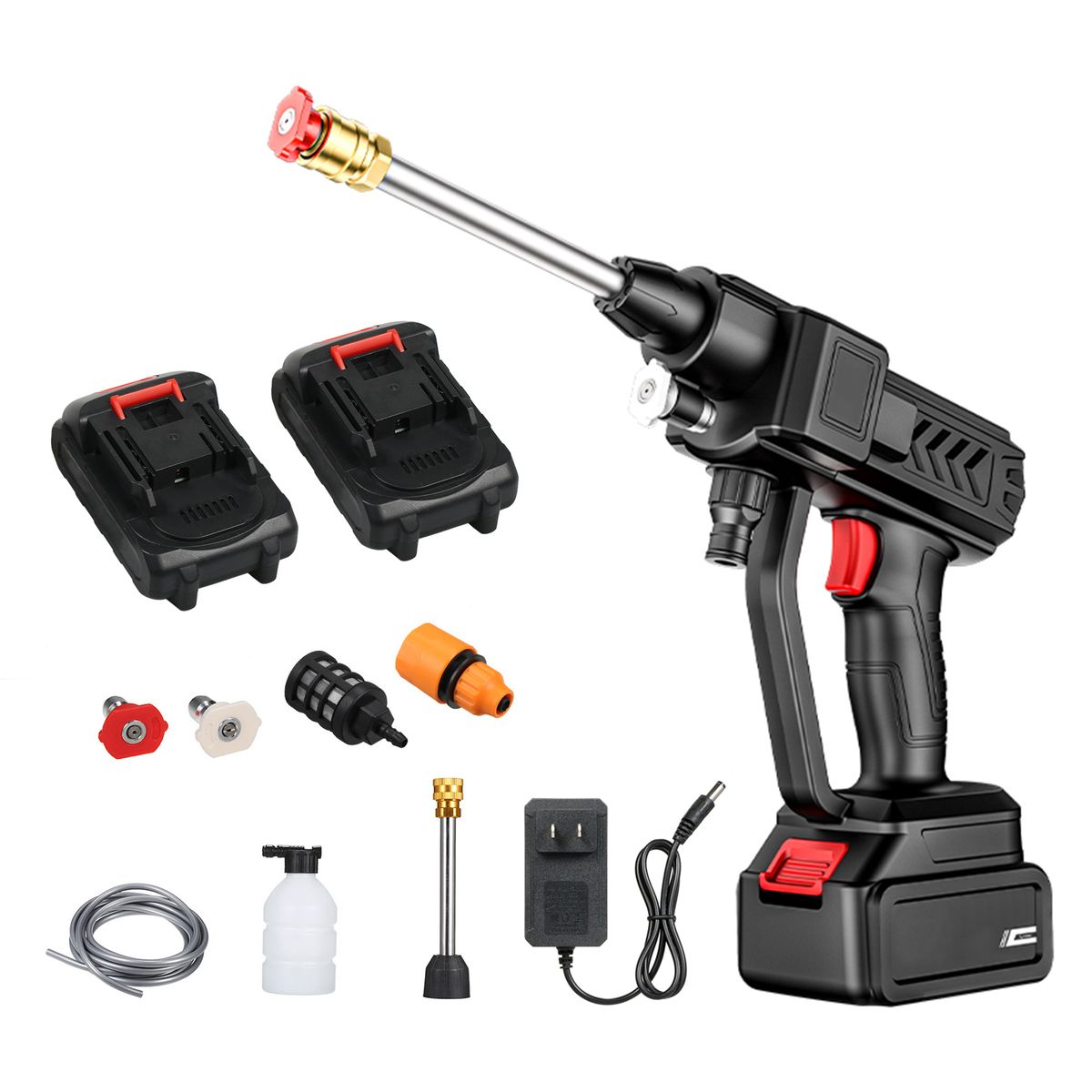 20V 60Bar 300W Cordless High Pressure Car Cleaner Handheld Pressure Washer