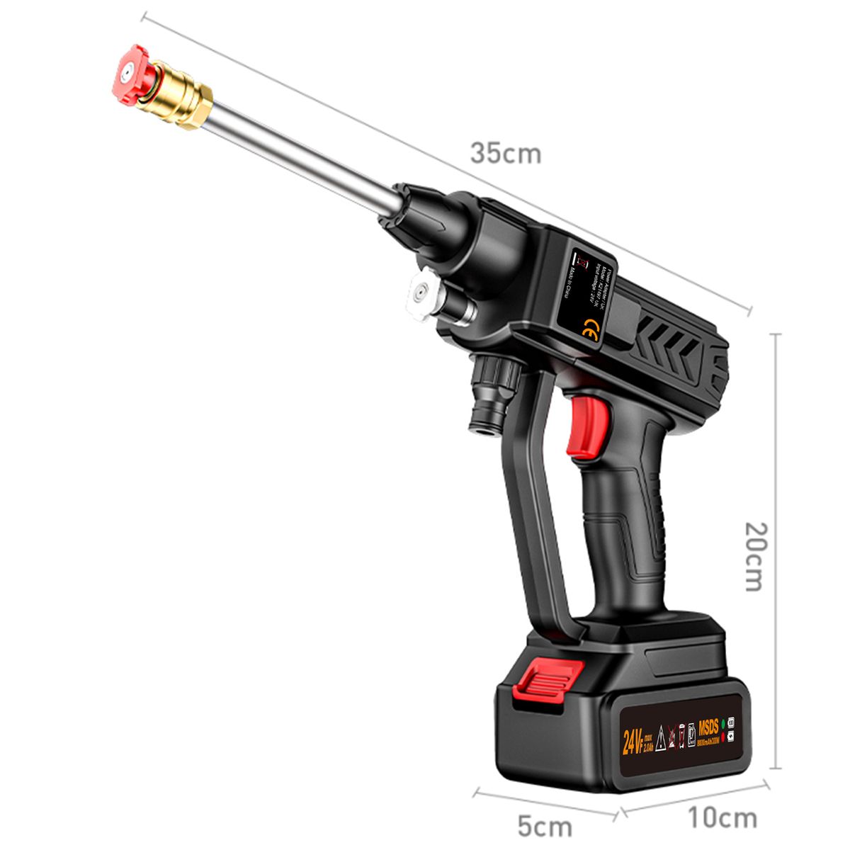 Cordless Power  Washer 300W High Power With 5in1 Nozzles