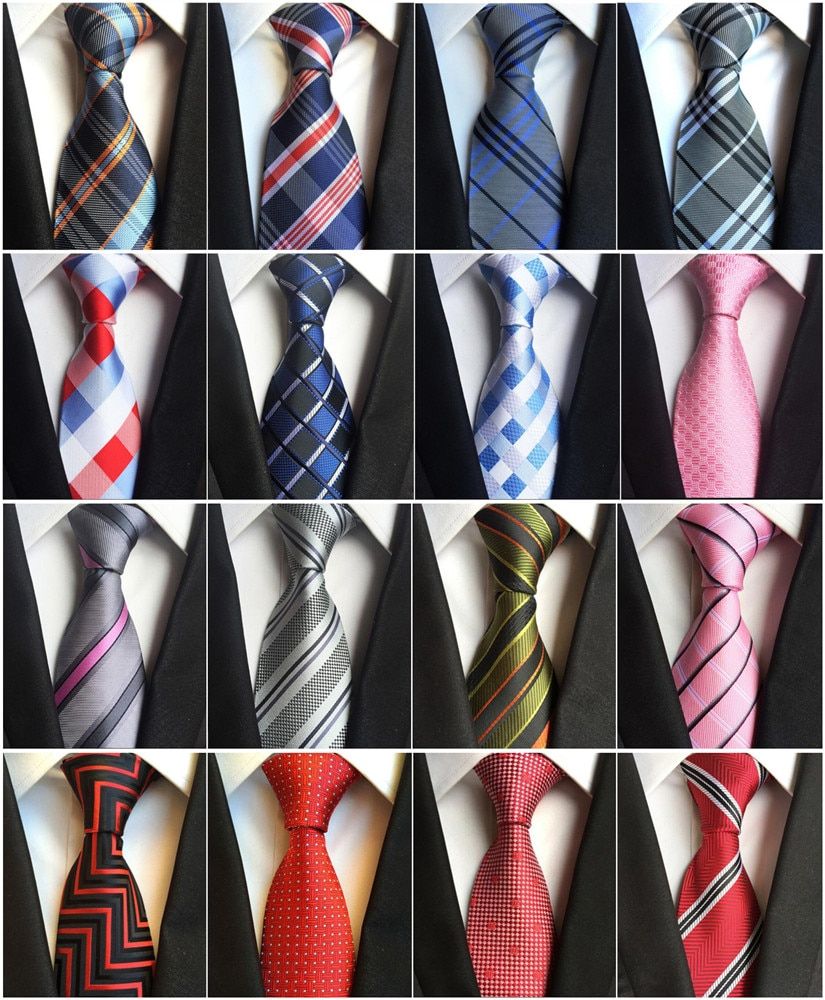 1PC 100% Silk Men's Ties Neck Ties 8cm