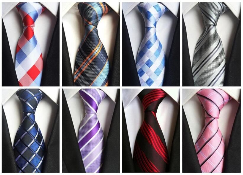 1PC 100% Silk Men's Ties Neck Ties 8cm