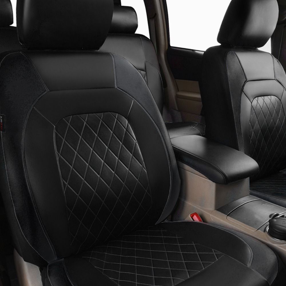 9Pcs Car Seat Cover PU Leather Universal Protector Full Set