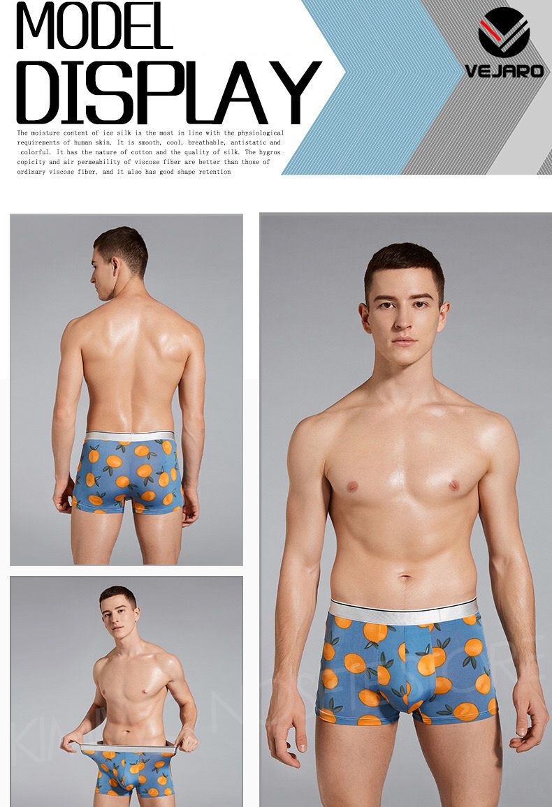 U09 Men's Underwear Boxer Briefs Multicolor-4 In 1