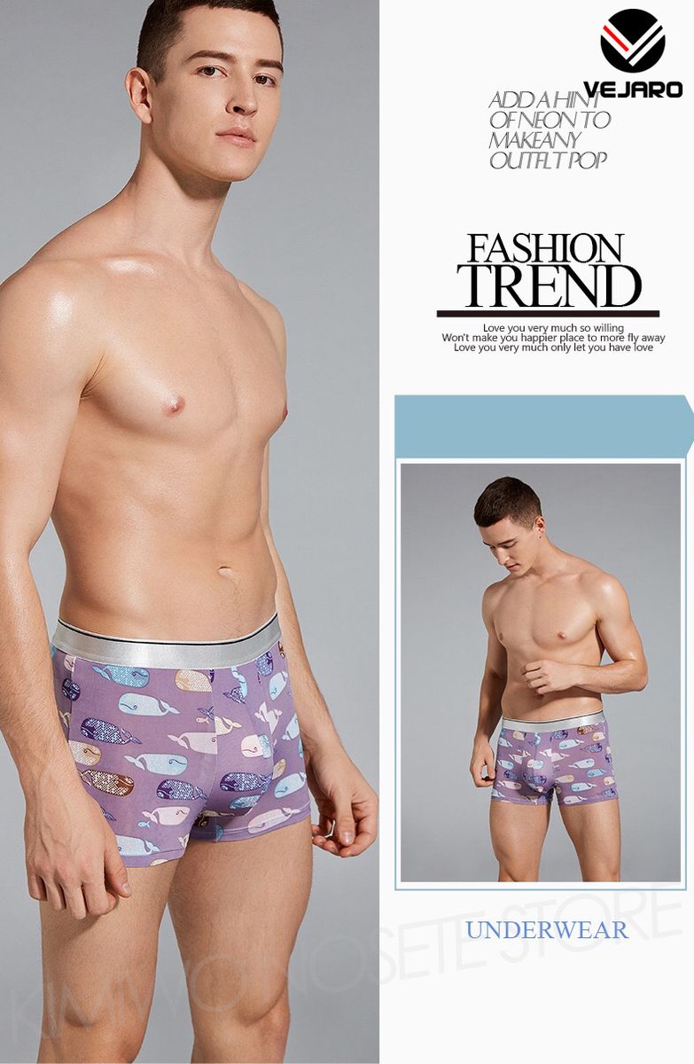 U09 Men's Underwear Boxer Briefs Multicolor-4 In 1