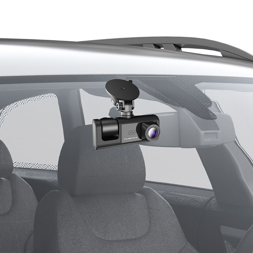 DVR Dash Car Camera Front & Inside Rear Camera Driving Recorder