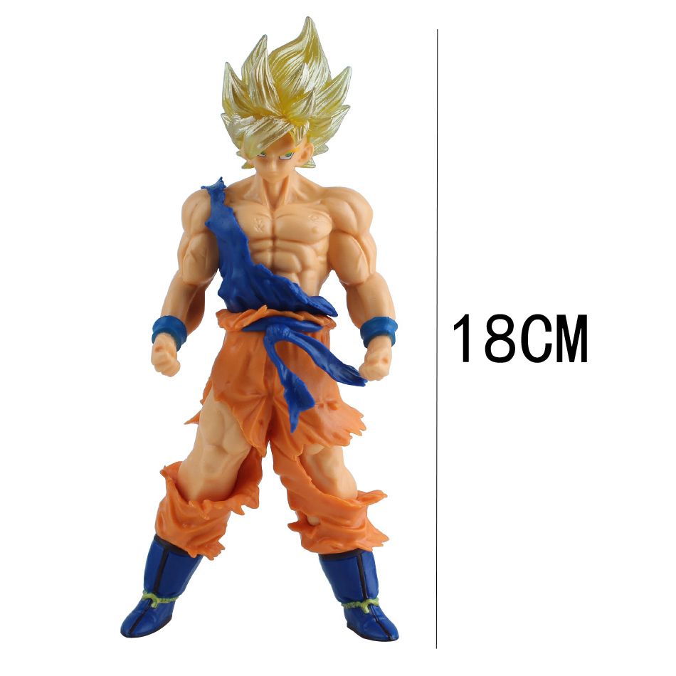 18cm Son Goku Super Saiyan Figure Anime Dragon Ball Goku DBZ Action Figure Model Gifts Collectible Figurines For Kids(No.#1)