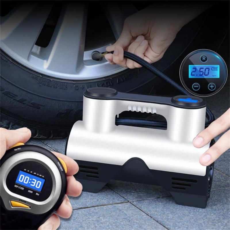 Speed Portable Car Tyre PumpAir Inflator Whit LED Lighting