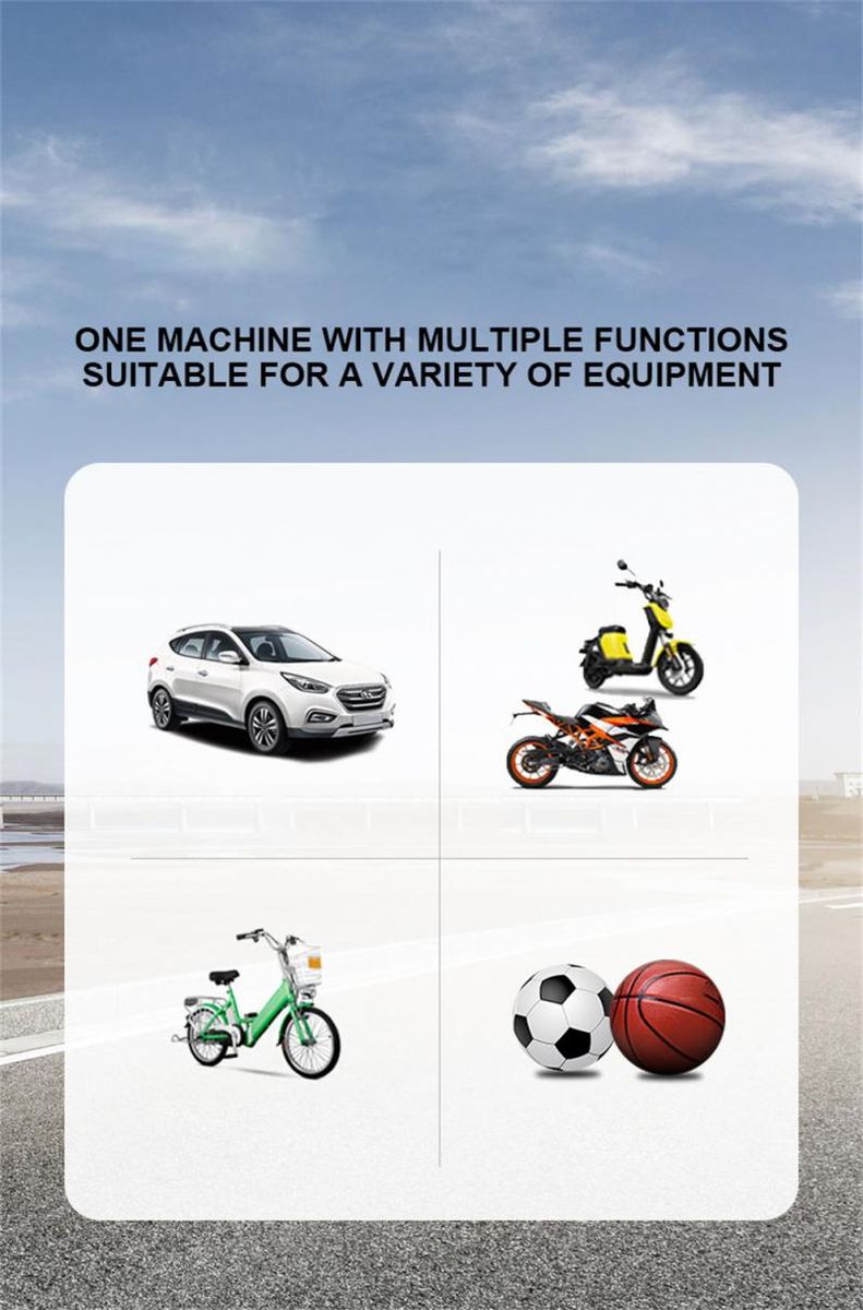 Speed Portable Car Tyre PumpAir Inflator Whit LED Lighting