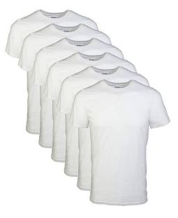 6Pack Short Round Neck Plain Shirt-white