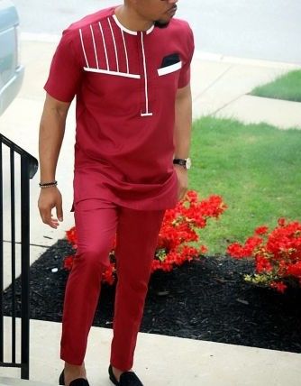 Wine Red With White Detailed Senator