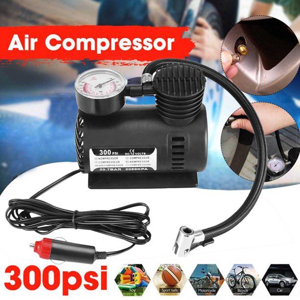 12V Tyre Inflator Pump Air Compressor Cars Micro -Pump