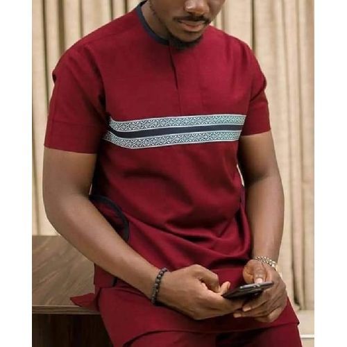 Short Sleeve Senator Wine Red
