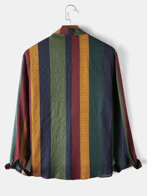 Men's Casual Striped Shirt