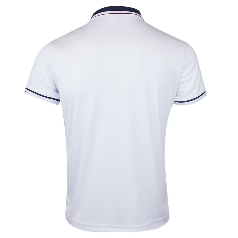Mens Formal Shirts Casual Round Neck Short Sleeved T-shirt Polos - White