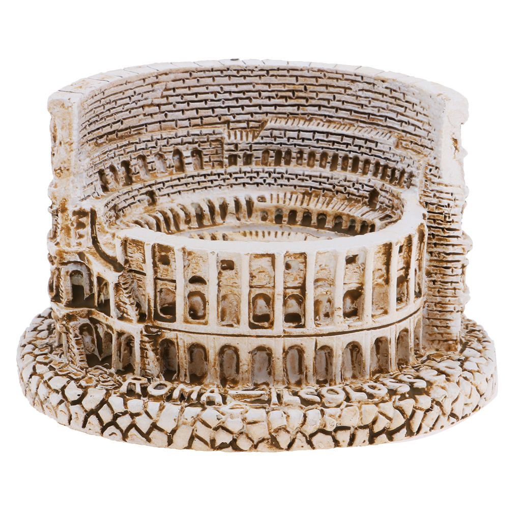 Resin Art Craft The Roman Colosseum Buildind Landmark For Sand Table