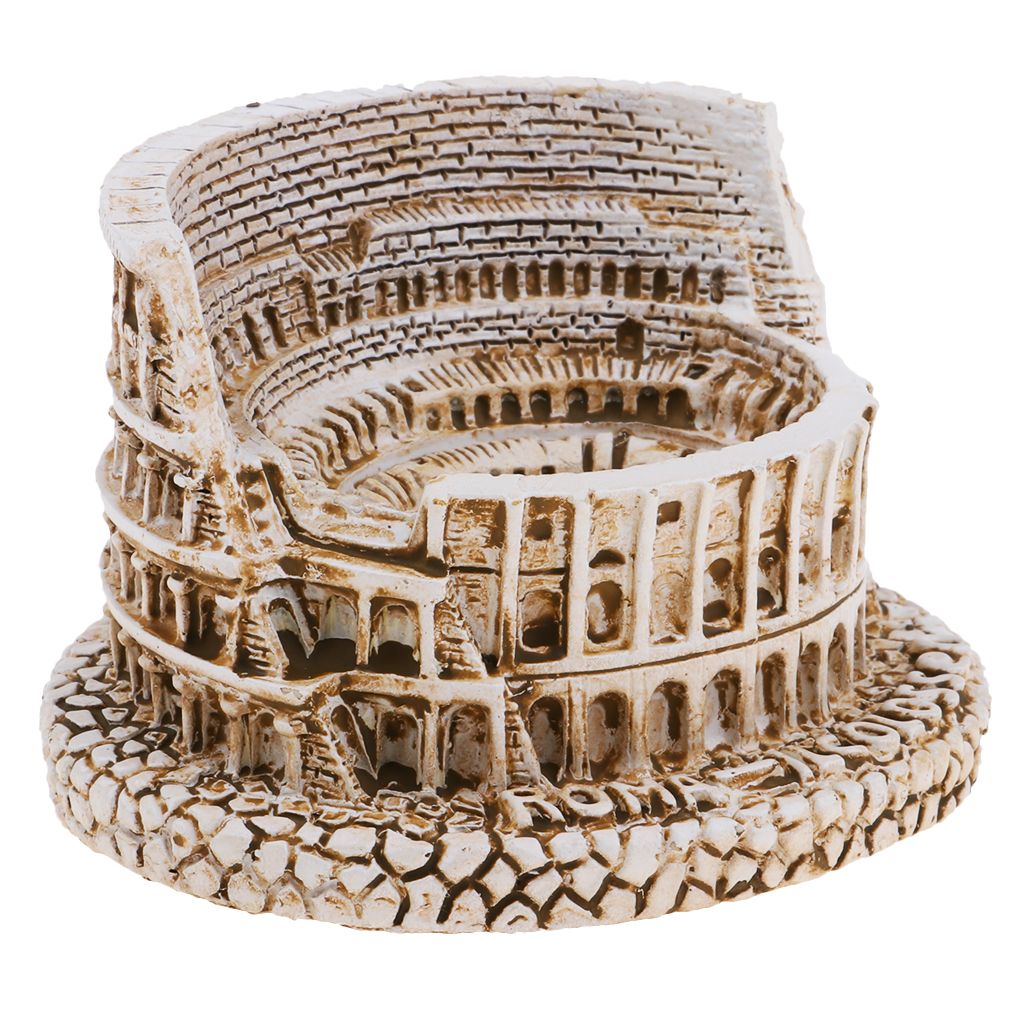 Resin Art Craft The Roman Colosseum Buildind Landmark For Sand Table