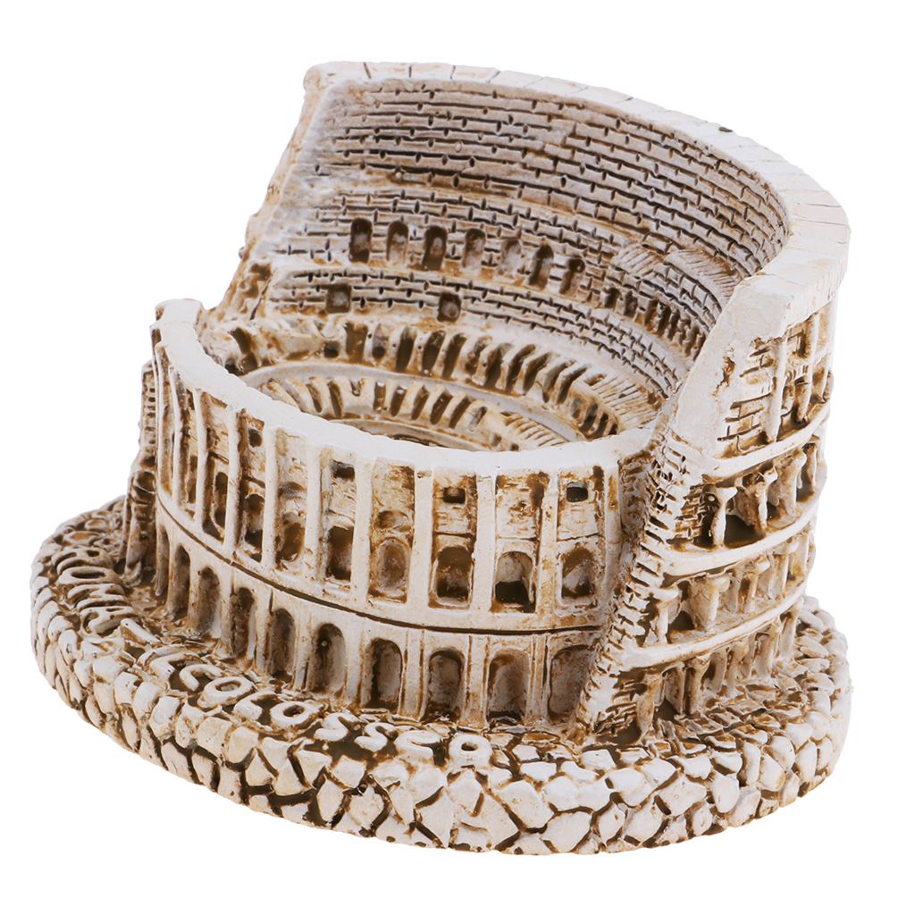 Resin Art Craft The Roman Colosseum Buildind Landmark For Sand Table