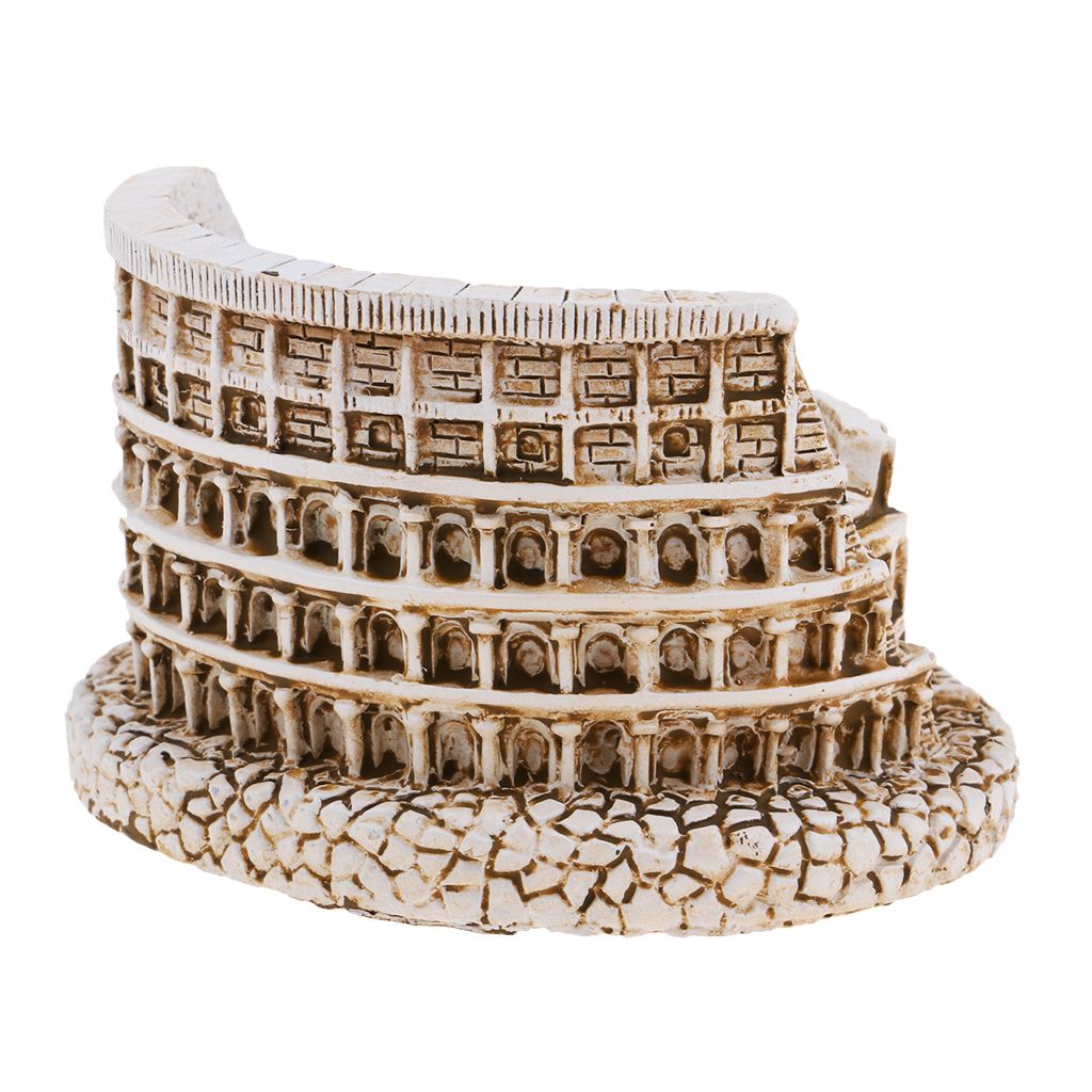 Resin Art Craft The Roman Colosseum Buildind Landmark For Sand Table