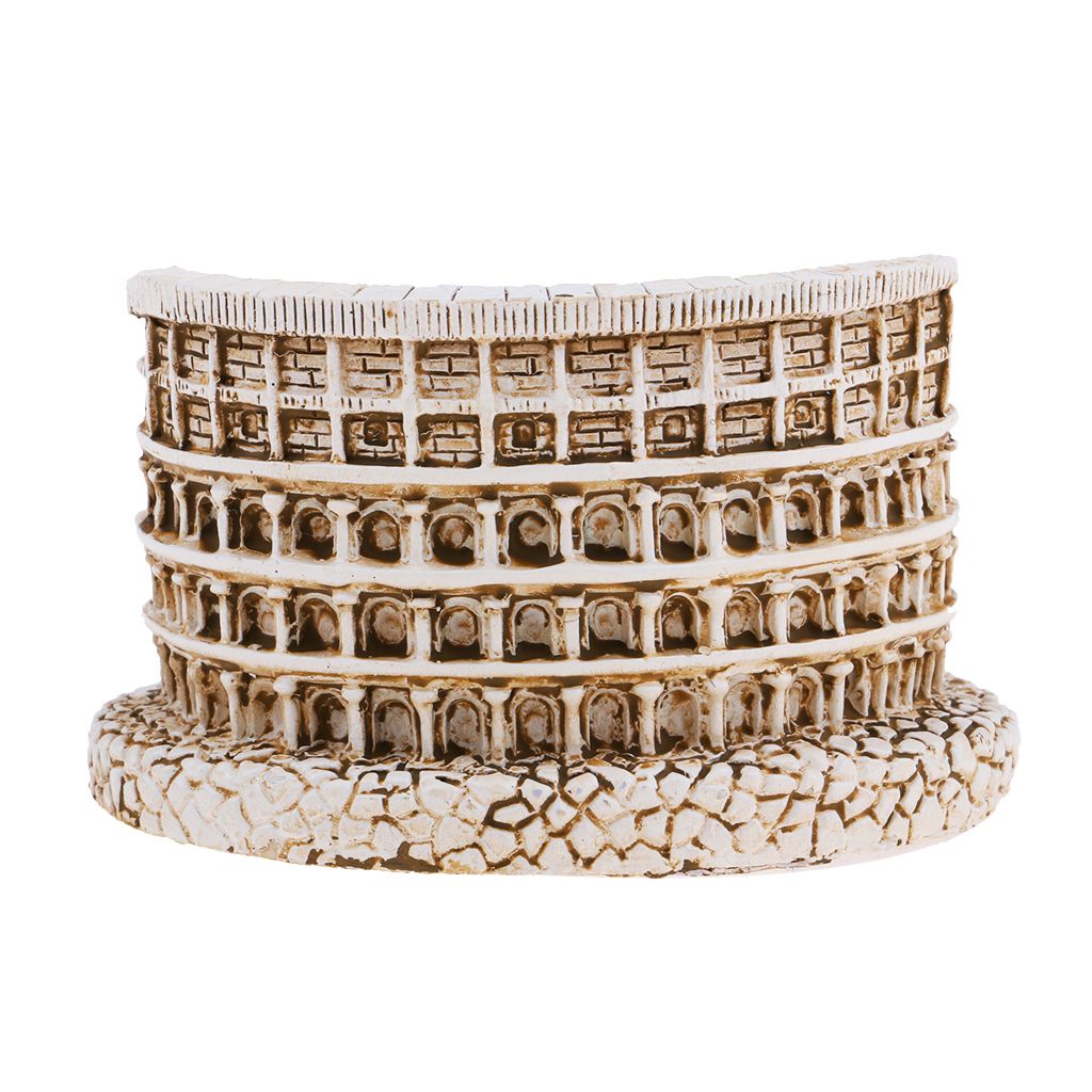 Resin Art Craft The Roman Colosseum Buildind Landmark For Sand Table