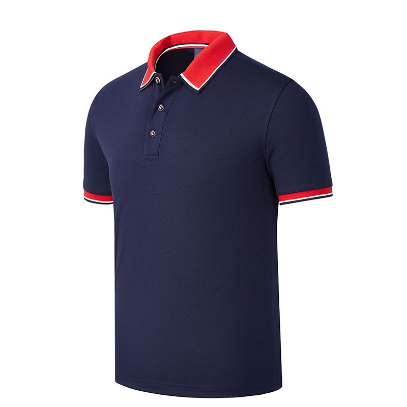 Men's Short Polo-navy