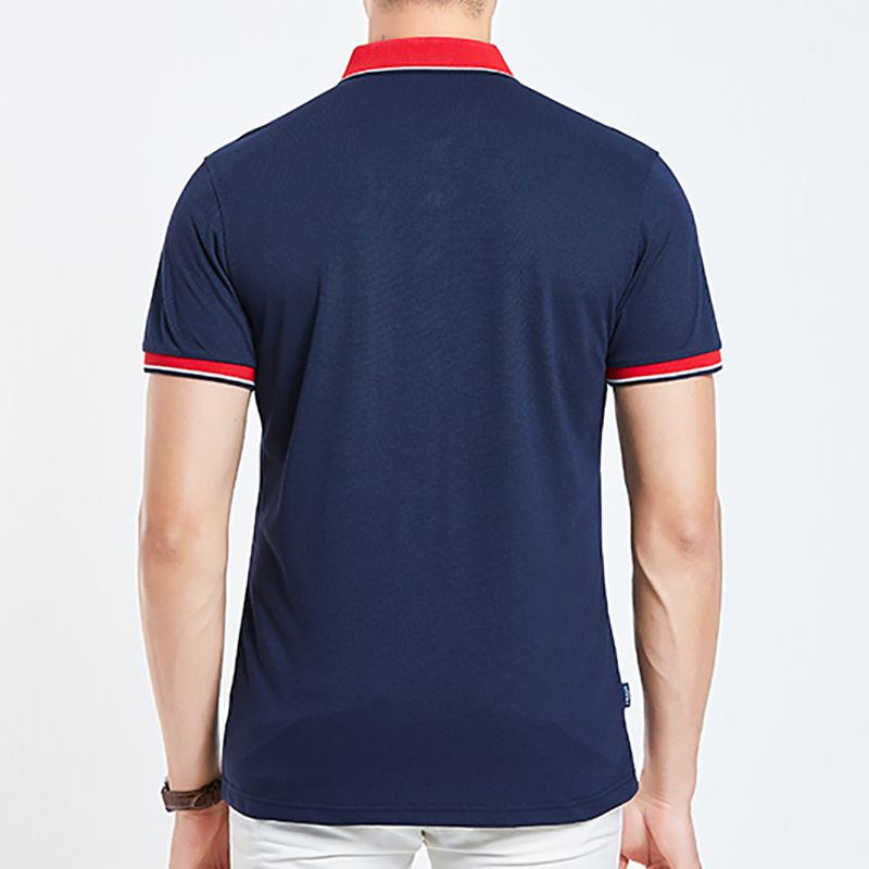 Men's Short Polo-navy
