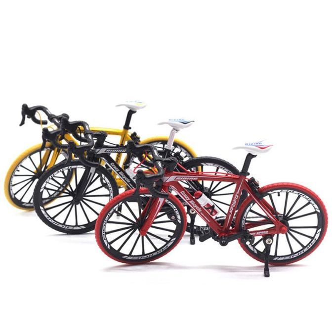 1/10 Simulation Alloy Racing Bike Road Bicycle Model-Black