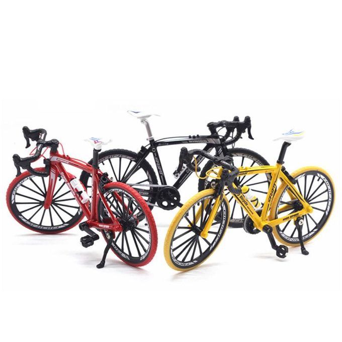 1/10 Simulation Alloy Racing Bike Road Bicycle Model-Black
