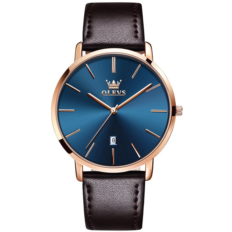 Ultra Thin Quartz Watch Men OLEVS Luxury Rose Gold Men Watch