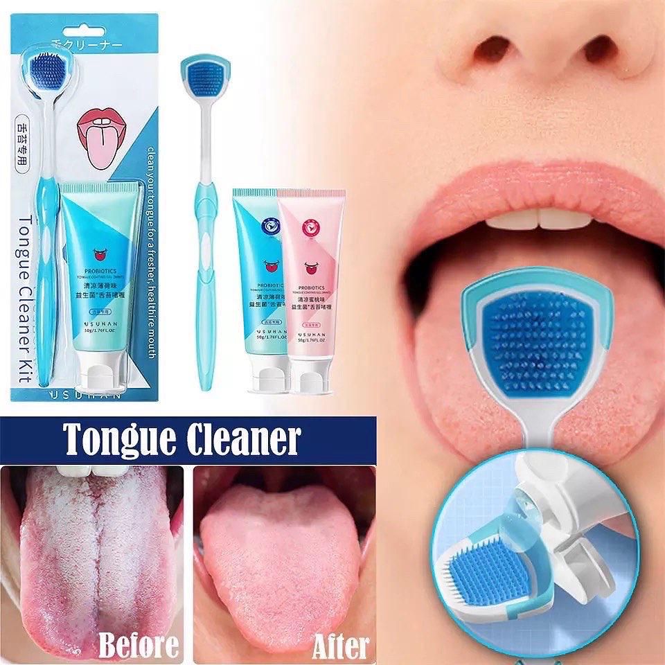 Bad Breathe Gel With Resuable Tongue Scrappper/cleaner