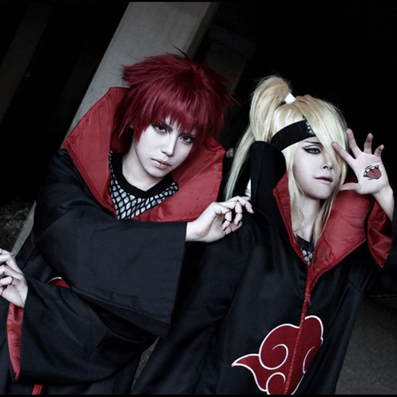 Anime Naruto Akatsuki /Uchiha Itachi Cosplay Halloween Christmas Party Costume Cloak Cape
