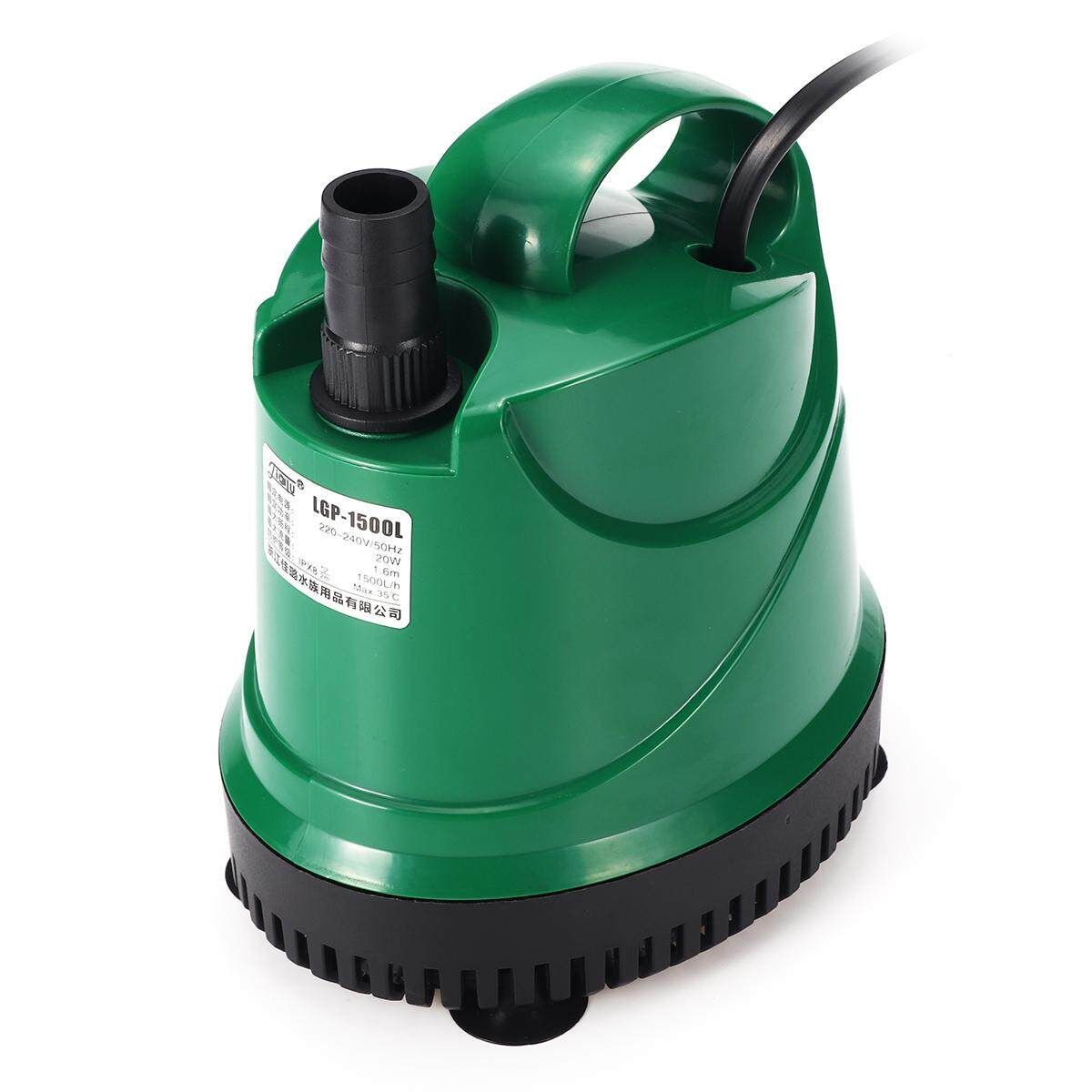 1000-3500L/H Quiet Submersible Water Pump Aquarium Fish Pond Tank Spout Marine 20W