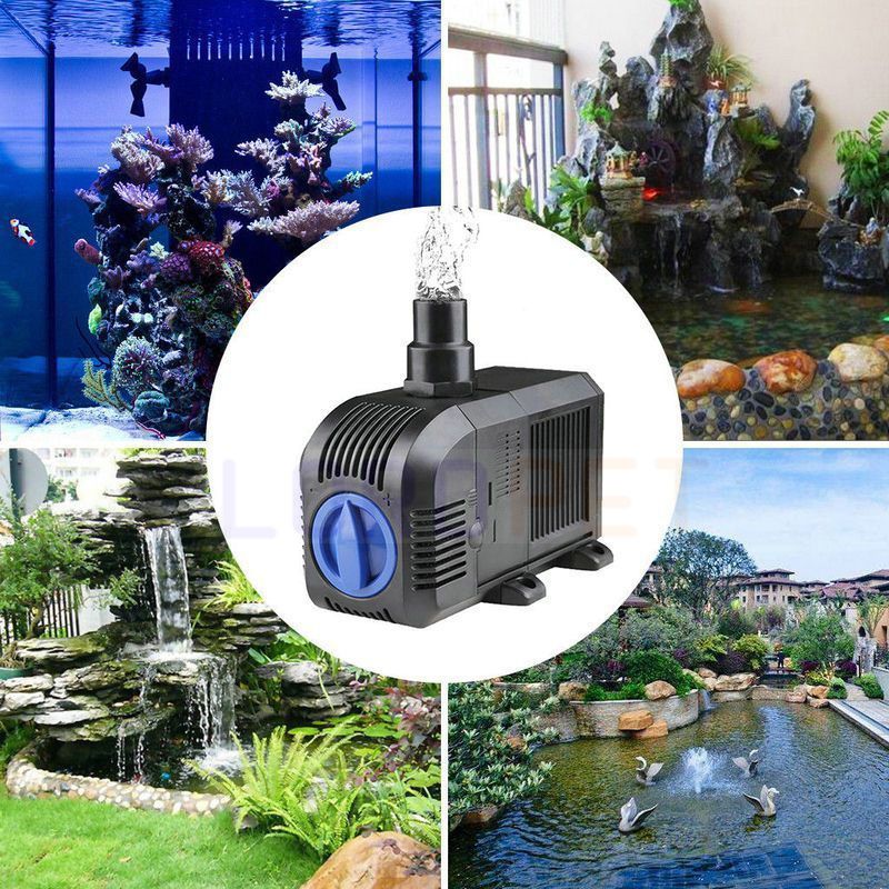 7/8/20/35/45W Ultra-Quiet Submersible Water Fountain Pump Filter Fish Pond Aquarium Water Pump Tank Fountain