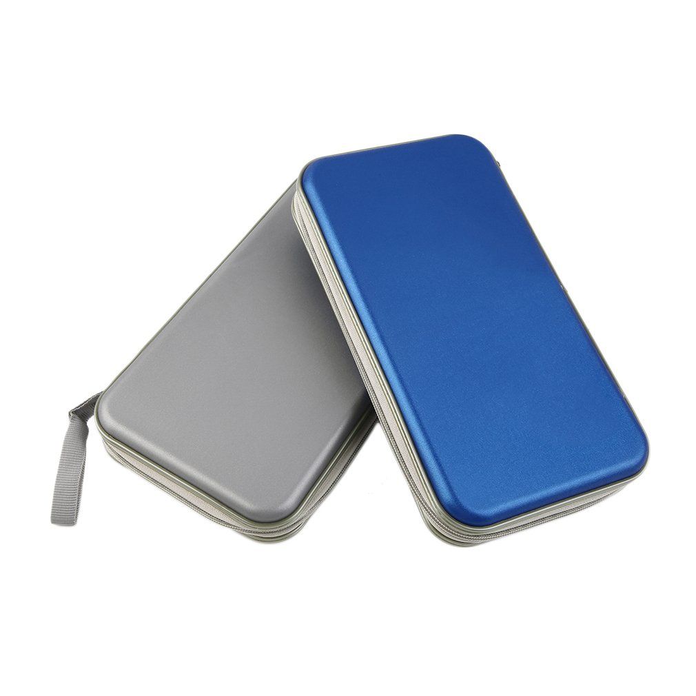 Zier Closure Disc Storage Case 80 PCS CD VCD DVD Holder Portable Hard Box