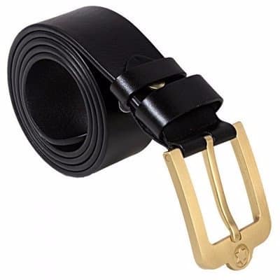 Men's Leather Belt - Black