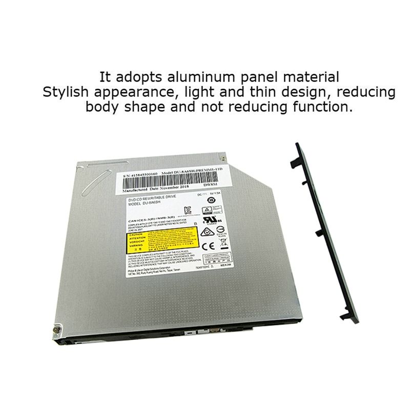 DVD Drive For LITEON DU-8A6SH 9.5MM Ultra-Thin Serial SATA DVD VCD CD Reading And Burning Built-in Optical Drive