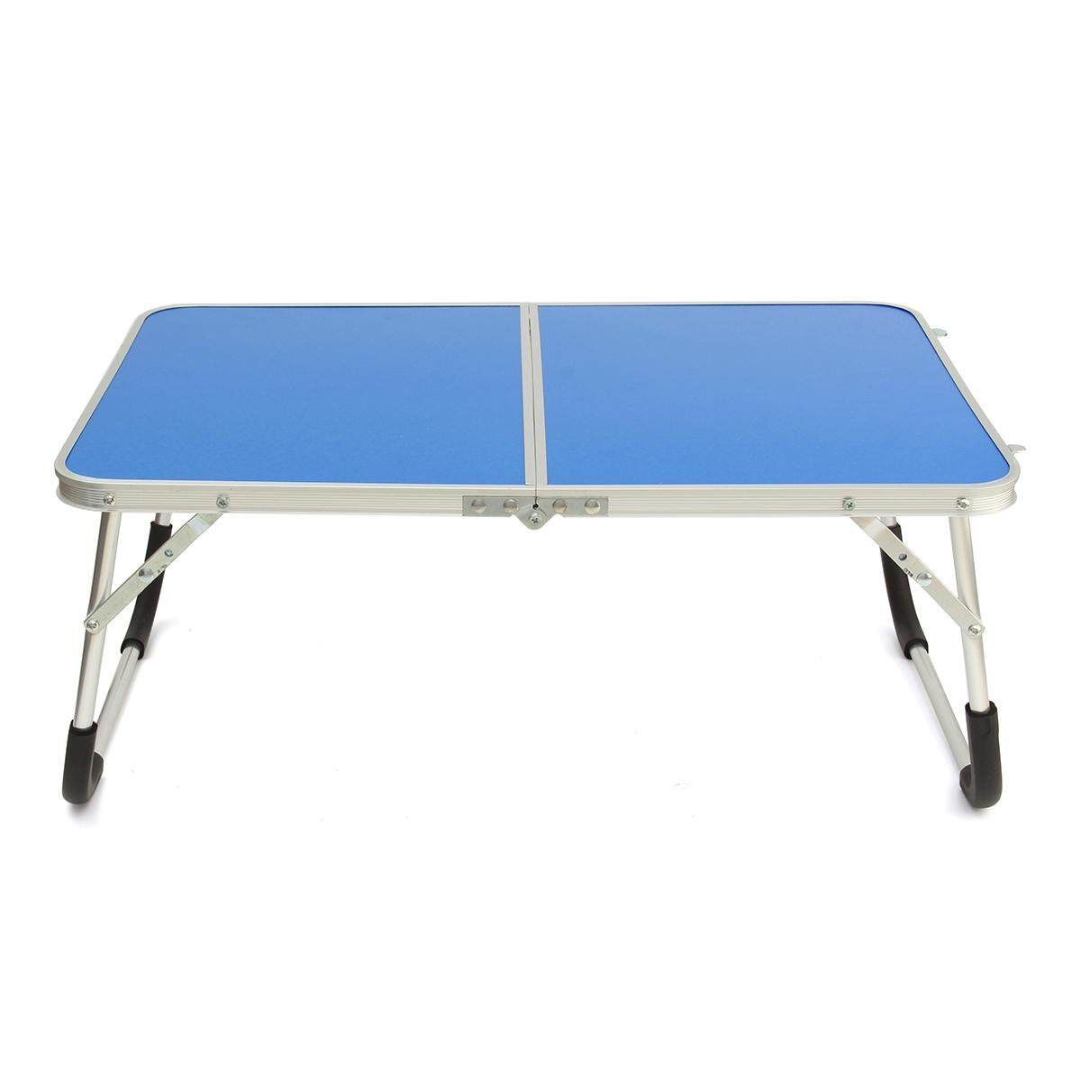 Portable Lapdesks Folding Laptop Table Stand Holder Bed Sofa Tray Computer Desk 360 Rolling Adjustable Notebook Desk For Outing Blue Navy Blue