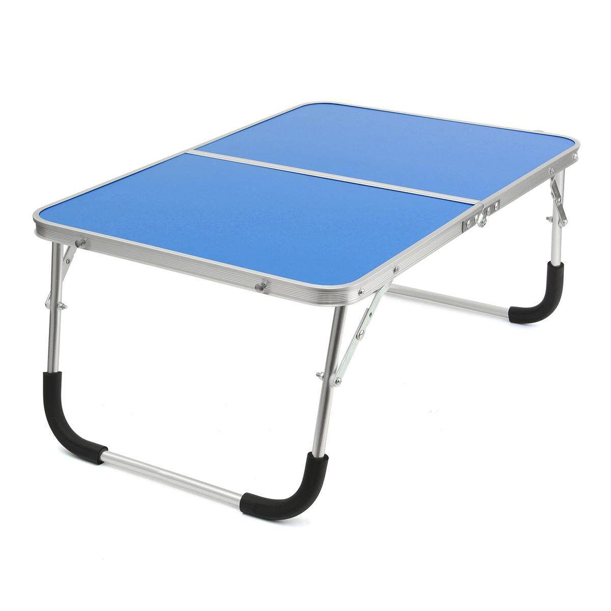 Portable Lapdesks Folding Laptop Table Stand Holder Bed Sofa Tray Computer Desk 360 Rolling Adjustable Notebook Desk For Outing Blue Navy Blue