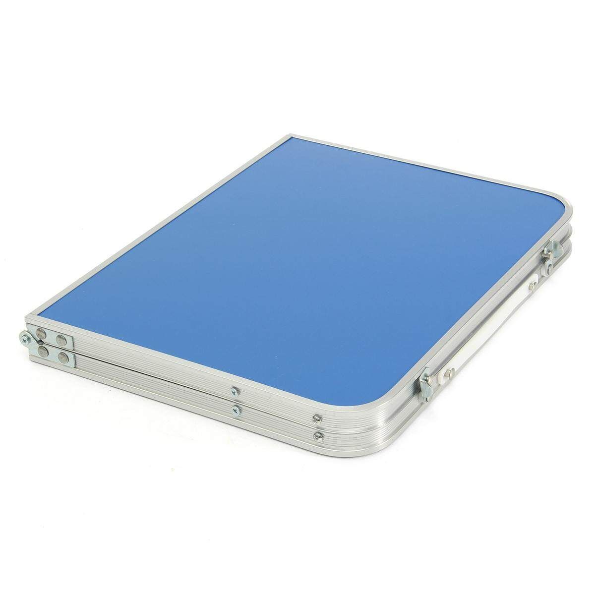 Portable Lapdesks Folding Laptop Table Stand Holder Bed Sofa Tray Computer Desk 360 Rolling Adjustable Notebook Desk For Outing Blue Navy Blue
