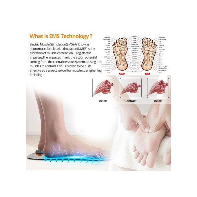 EMS Electric Foot Massager Acupuncture Pulse Stimulator