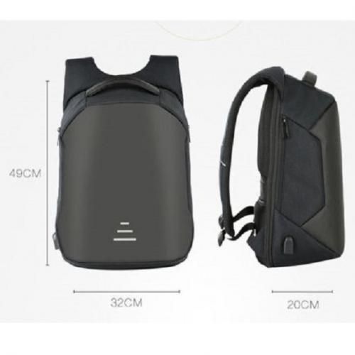 Waterproof Anti-Theft Smart Bag, Travel Backpack & Laptop Bag With USB Charging Port -Black