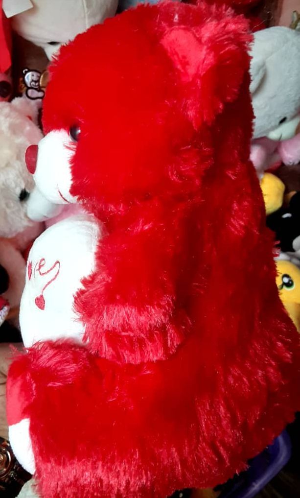 25cm Red Valentine Teddy Bear With Heart