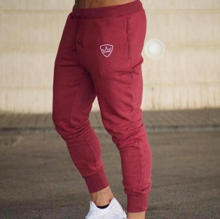 Men's cotton sports pants Sportswear for jogging tracksuit pants adjusted for gym L247