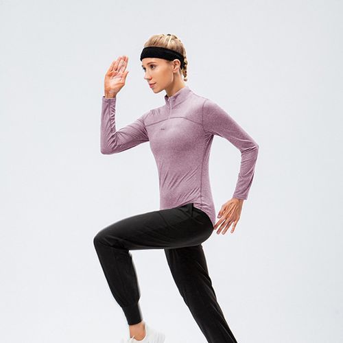 Women's Sport Tops,Autumn Winter Long Sleeve Running Gym Yoga T-Shirt（Purple）