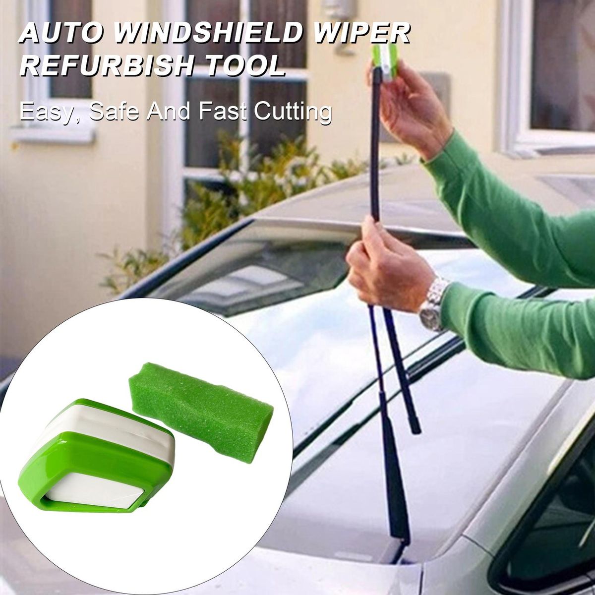 Auto Wiper Blade Repair Kit Restores Windshield Removes Scratches Safe Green