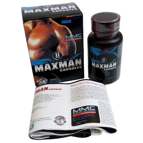 Maxman Herbal Supplement For Penis Enlargement & Performance Enhancement - 60 Capsules