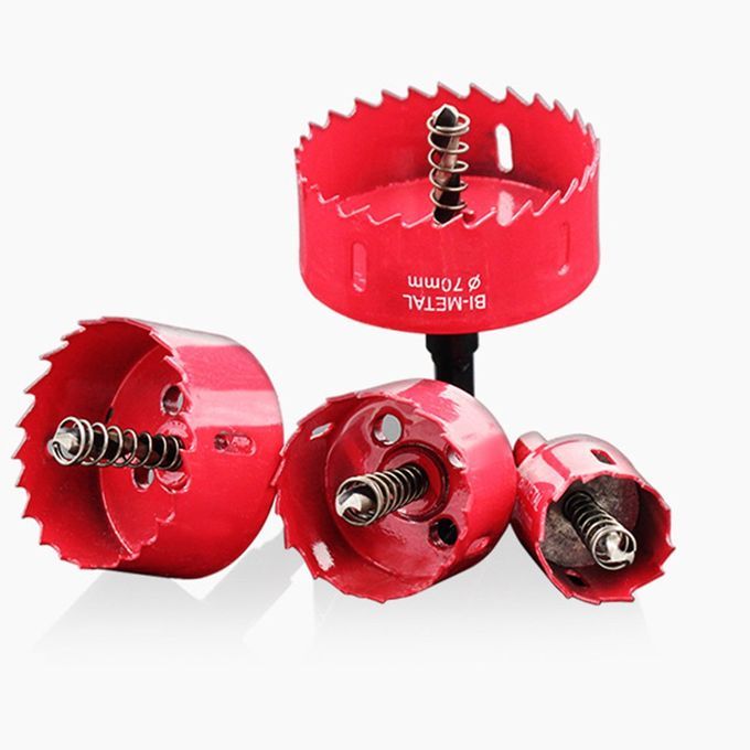 Universal M42 Bi-  Hole  , Purpose Hole  , Underreamer, Pipeline Perforator Steel Iron Wood Plasti  Hole Opener Red-Red-24mm