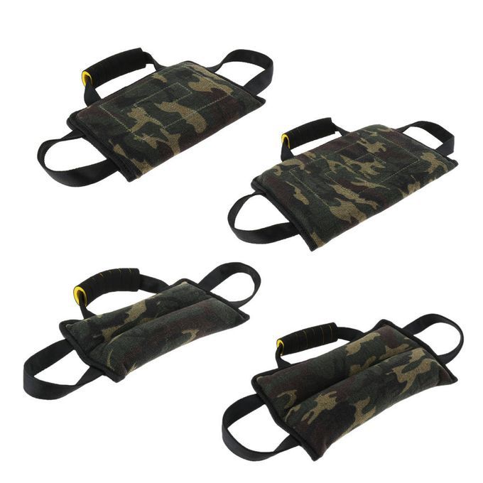 Dog Bite Tug Toy 3 Handles Interactive Pillow For Dogs Training