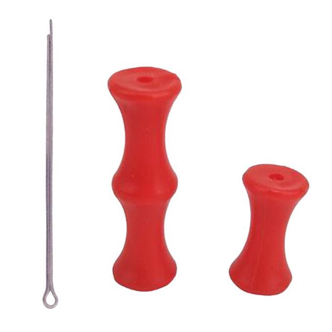 Archery Bowstring Finger Saver  Finger Guards Silicone Protector Red